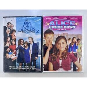 Family Movie Night DVD Bundle Alice Upside Down My Big Fat Greek Wedding 2 NEW